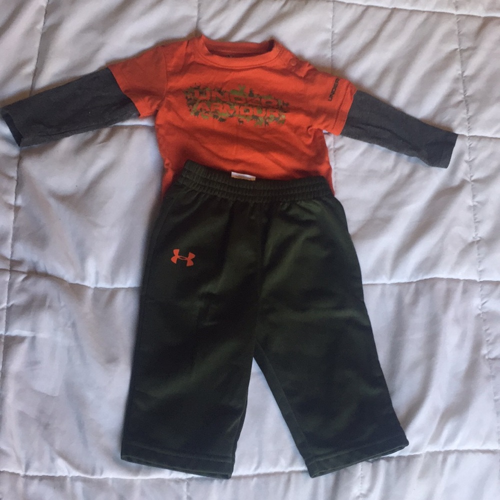 3-6 M Boys Under Armor Matching Outfit!